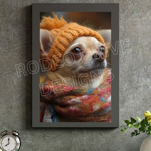FASHIONABLE CHIHUAHUA WALL ART 11X17 PRINT POSTER GIFT FOR CHIHUAHUA LOVERS